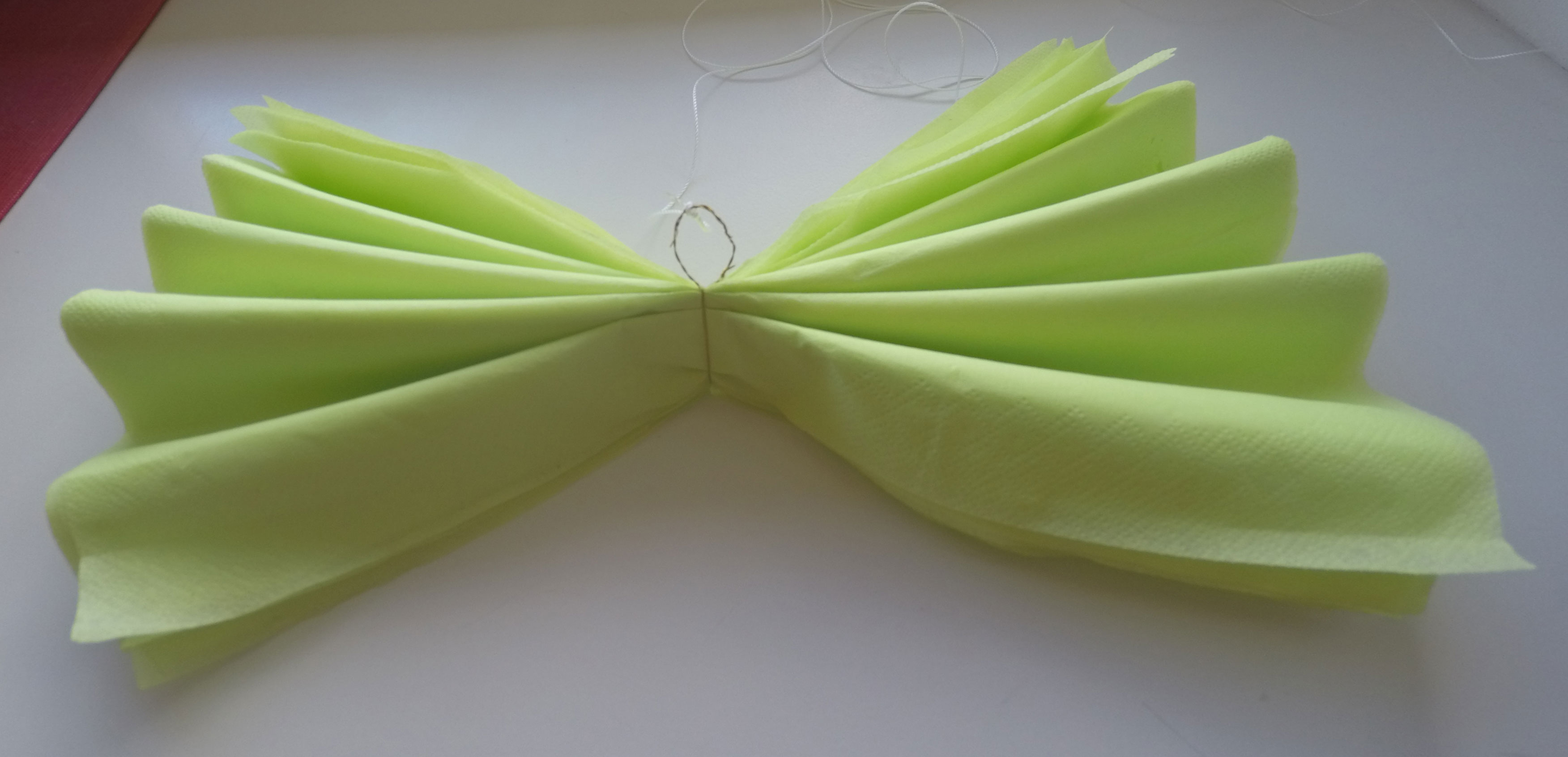 Pom poms dekoracijos iš servetėlių